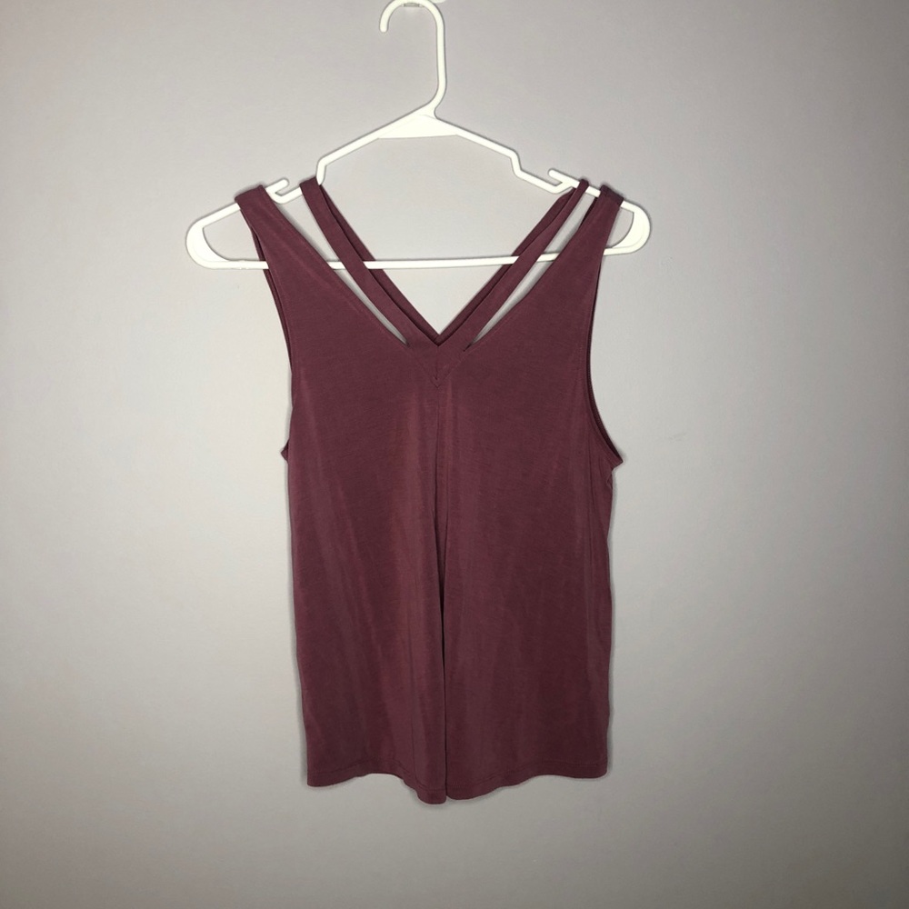 Pink American Eagle criss cross tank top